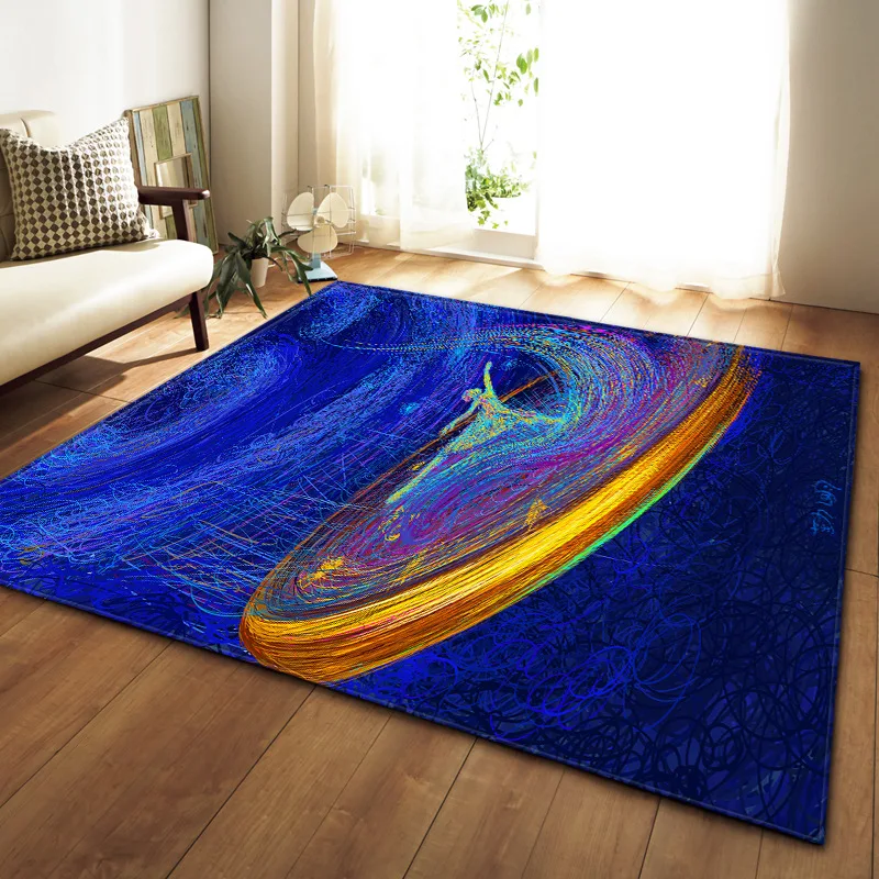 

150*200cm Creative Europe Type 3D Printed Carpets Hallway Area Rugs Bath Absorb Water Antiskid Mats Kitchen Doormat Home Carpet