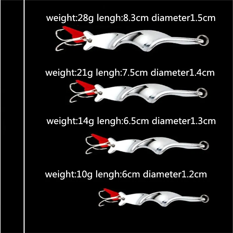 1 шт., 10 г, 14 г, 21 г, 28 г, вращающаяся металлическая блесна, ложка, рыболовная приманка, жесткие приманки для форели, щуки, рыбы, тройной крючок, снасти