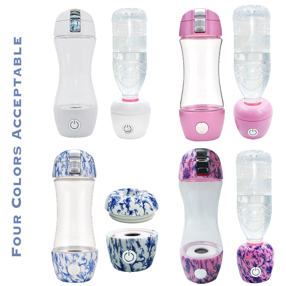 

Hydrogen Water Bottles 2017 New USB Rechargeable 350ml TRITAN Alkaline Water Ionizer Maker 800~1200ppb with SPE Membrane