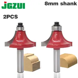 Круглый За кромки фрезы-1 "Radius-8" хвостовика 1 шт. 8 мм хвостовик древесины маршрутизатор немного прямо концом триммер очистка флеш отделка