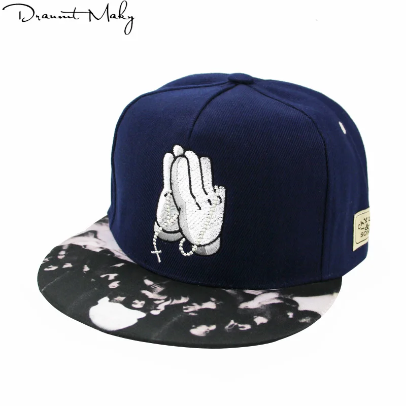 

2018 New Buddha palm baseball cap Baseball Cap Hip Hop Caps for Men Womens Leather Sun Hat Snapback Hats Unisex Embroidery G