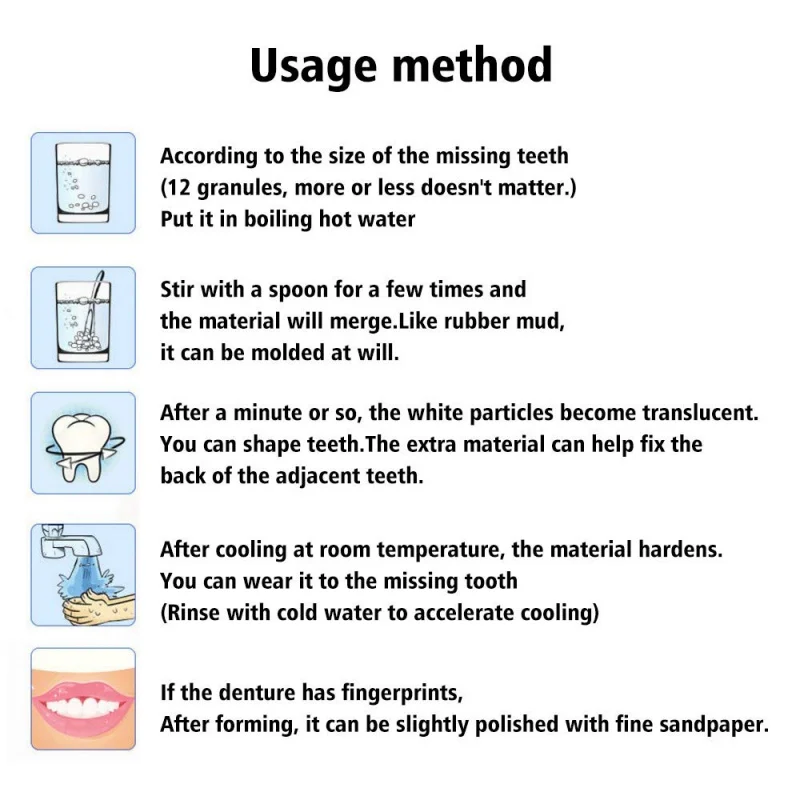 FalseTeeth твердый клей Временный набор для ремонта зубов протез клей зубы стоматолога зубной зазор Falseteeth твердый клей