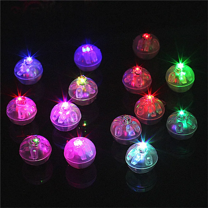 Round Shape RGB Mini Led Flashing Ball Lamps White Balloon Lights for Christmas Party Wedding Decoration 1000 Pcs/ Lot