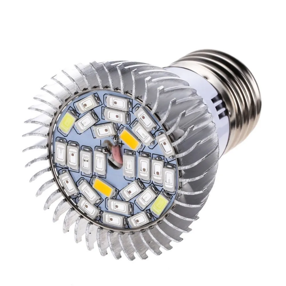 50 шт. 18smd 28smd led полный спектр растет свет лампы накаливания E14 GU10 E27 для гидропоники Системы цветок растительное завод