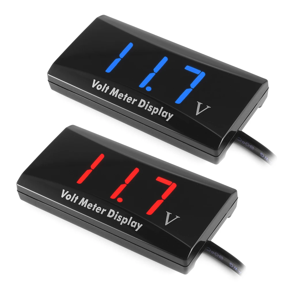 

DC 12V Car Motorcycles LED Digital Display Voltmeter Vehicles Mini Volt Meter CY948-CN