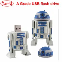 Пластик Прохладный Робот 64 Гб карту флэш-памяти с интерфейсом usb 32 GB usb флеш-накопитель переносной usb-накопитель памяти usb