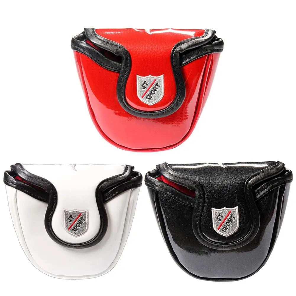 

Waterproof Skull Pattern Golf Mallet Head Cover with Magnetic Closure Dustproof PU Leather Golf Putter Protect Cover