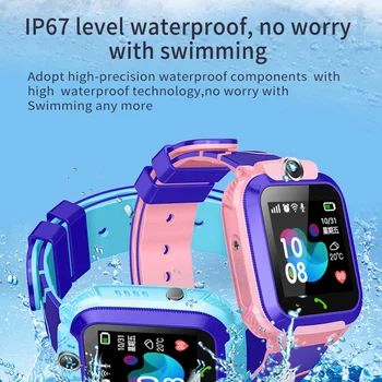 

S12 Children's Smart Bracelet Smart Watch Swimming Waterproof SOS Emergency Call Supports 2G SIM Card Watches Kids Smart Watch