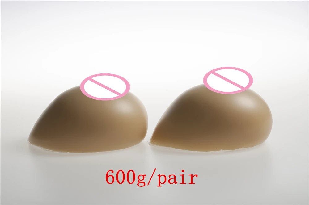 

600g/pair Silicone Breast Form B cup Artificial false Breasts for realistic transvestite Small Fake Boom