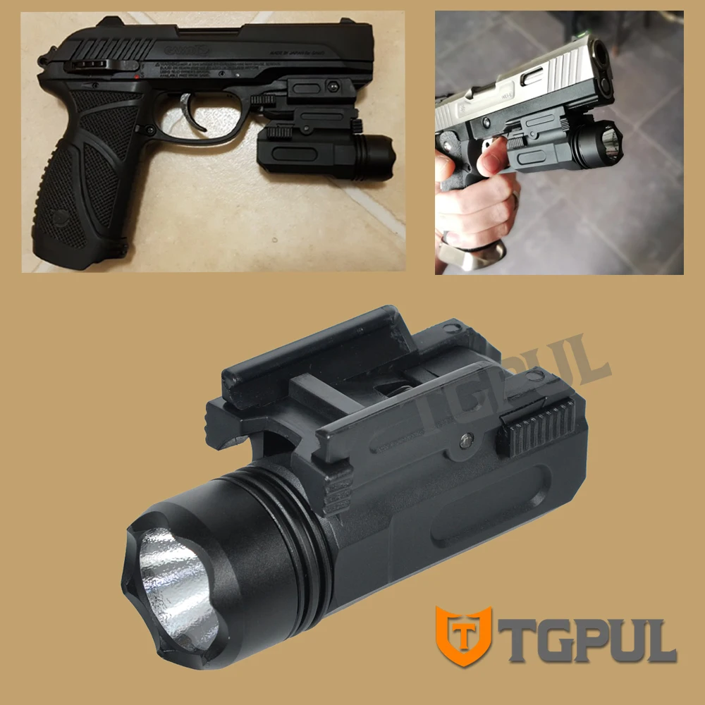 

TGPUL Airsoft Mini Pistol Light Handgun Flashlight LED Rifle Gun Tactical LED Torch for 20mm Rail Glock 17 19 18C Streamlight