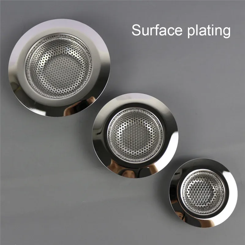 7cm/9cm/11cm Kitchen Stainless Steel Sink Filter Strainer Stopper Waste Plug Sink Filter Bathroom Basin Sink Drain Kitchen Sinks