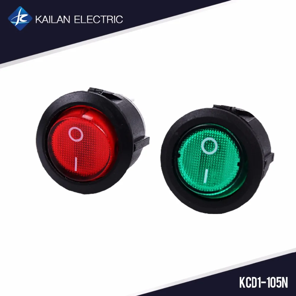 10pcs KCD1 105N 3 PIN Rocker Switch 250v LED ON OFF dpdt momentary rocker switch Car Dash