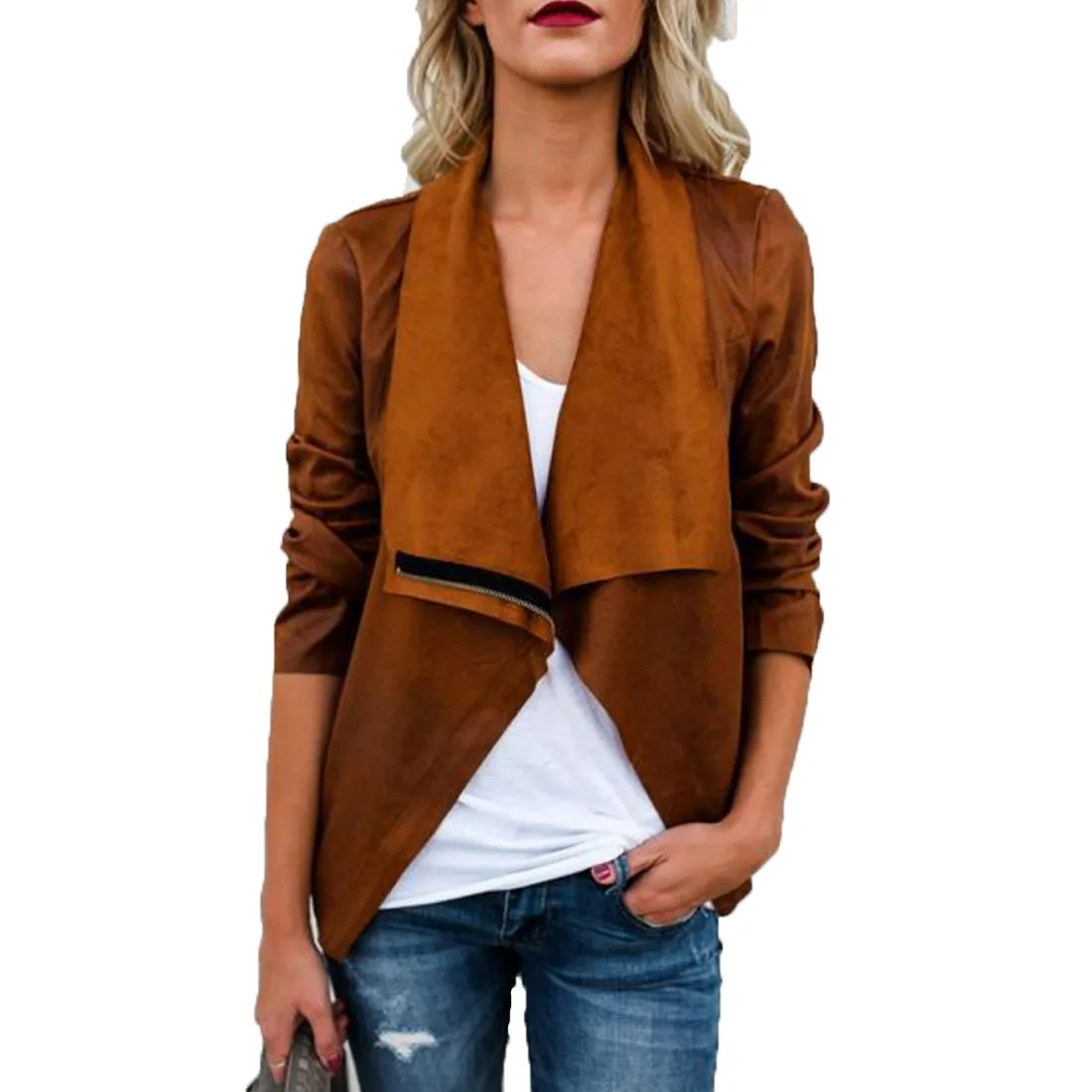 Autumn winter women bottom half high collar knit pullover