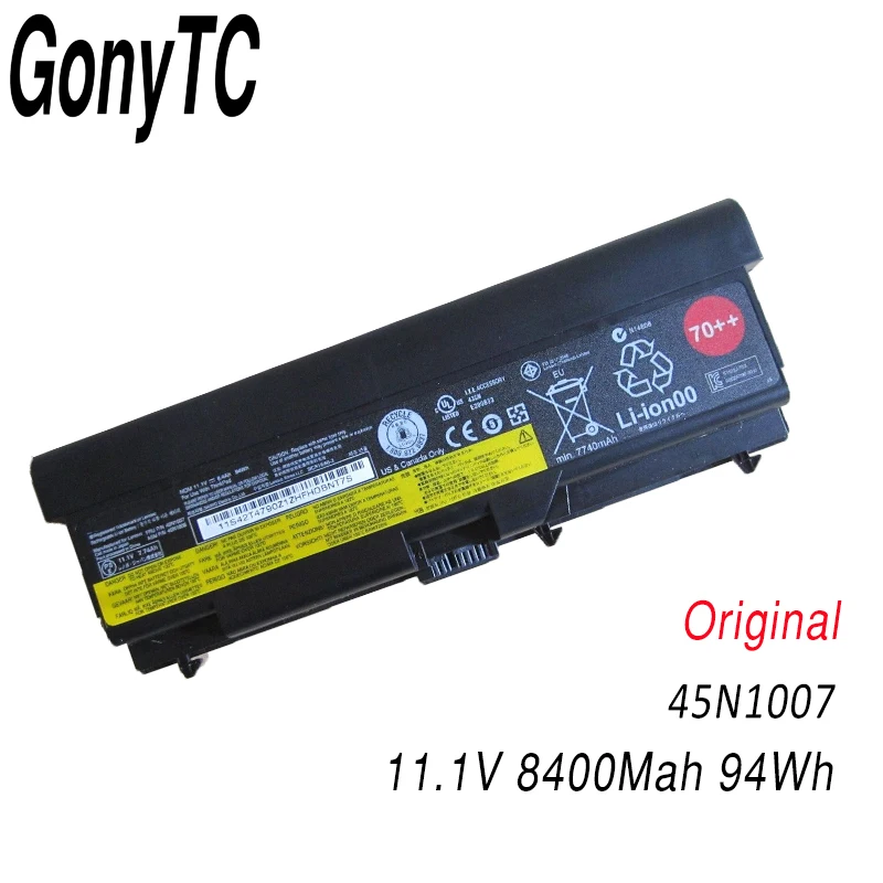 Оригинальный новый аккумулятор GONYTC 11 1 В 94WH 9 ячеек для ноутбука Lenovo Thinkpad SL430 W530