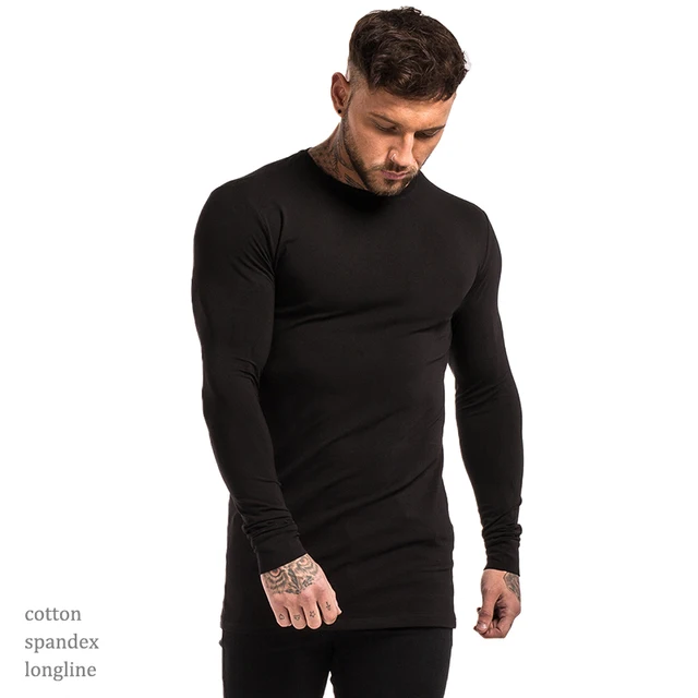 mens long sleeve stretch t shirts