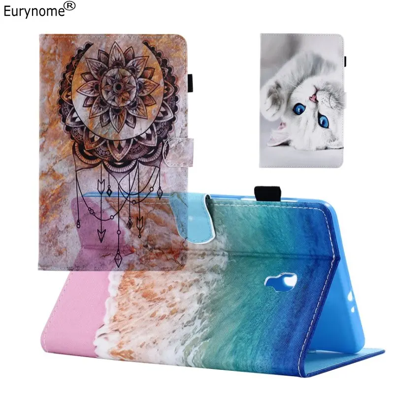 

Case For Samsung Galaxy Tab A 8.0 T380 T385 Case Cartoon Wallet Card PU Leather Stand Smart Cover For Samsung Galaxy T380 2017
