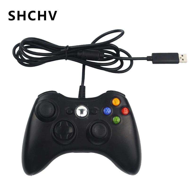 Shchv USB проводной джойстик игрового контроллера для microsoft игры системы ПК оконные рамы 7/8 для Raspberry Pi не для Xbox