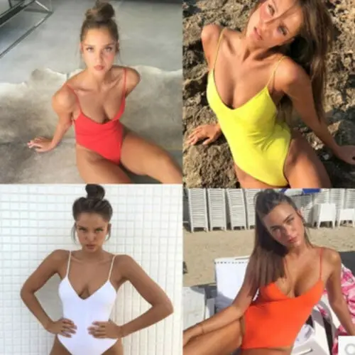 

2019 New Summer Fashion Women Swimsuit Push Up Padded Bra Bikini Set Swimwear Bathing One Piece Monokini Lady Swimming Costume