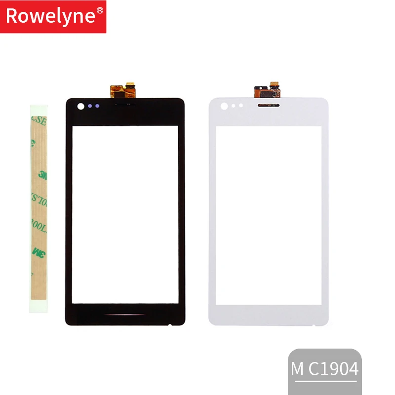 4.0" Touch Screen for Sony Xperia M C1904 C1905 C2004 C2005 Digitizer Front Glass Lens Sensor Black White Panel High Quality