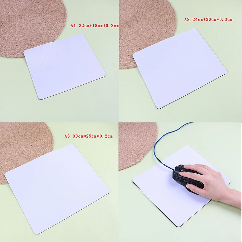 

White Mouse Pad Diy Personalized Gamer Gaming Rectangle Mouse Pad PC Computer Rubber Mat Gaming Mouse pad
