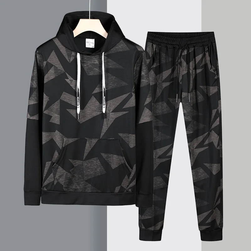 

PSG 2019 New Men's Set Spring Autumn Men Sportswear 2 Piece Set Sporting Suit Jacket+Pant Sweatsuit Male Clothing Tracksuit Set