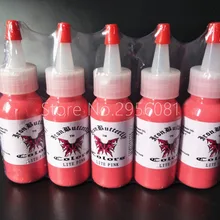 5 шт. Lite розового цвета чернила татуировки перманентного макияжа, пигментных 30 мл/бутылки(1 унц.) тату краски набор для тела макияж Татуировка