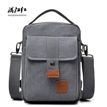 

New Fashion Canvas Shoulder Bag Men Multi-functional Leisure Men Messenger Bag Crossbody Casual Sling Bag Men Male Handbag 1398