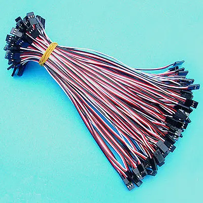 100 x 20cm 3Pin RC Servo Extension Cord Male to Plug Cable 26awg wire | Обустройство дома
