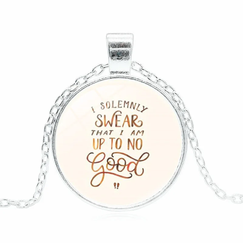 I Solemnly Swear That Am Up To No Good Time Series Necklace Jewelry Pendant Small Gifts for Men and Women | Украшения и