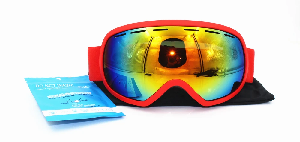 ski goggles one layers UV400 anti-fog big ski mask glasses skiing men women snow Adult snowboard goggles Skiing Eyewear