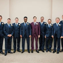 Бордовые темно-синие мужские свадебные костюмы для выпускного Slim Fit Жених Лучший человек смокинг для жениха Блейзер 3 шт. индивидуальный заказ новейший