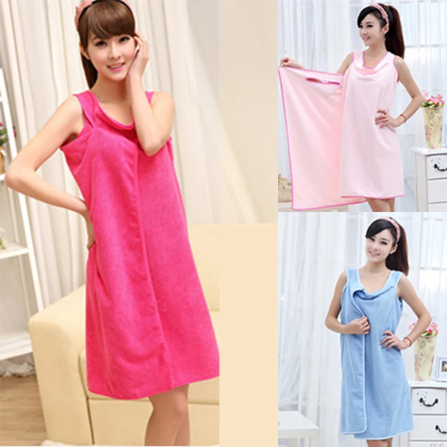 Bath Towels Fashion Lady Girls Wearable Fast Drying Magic Bath Towel