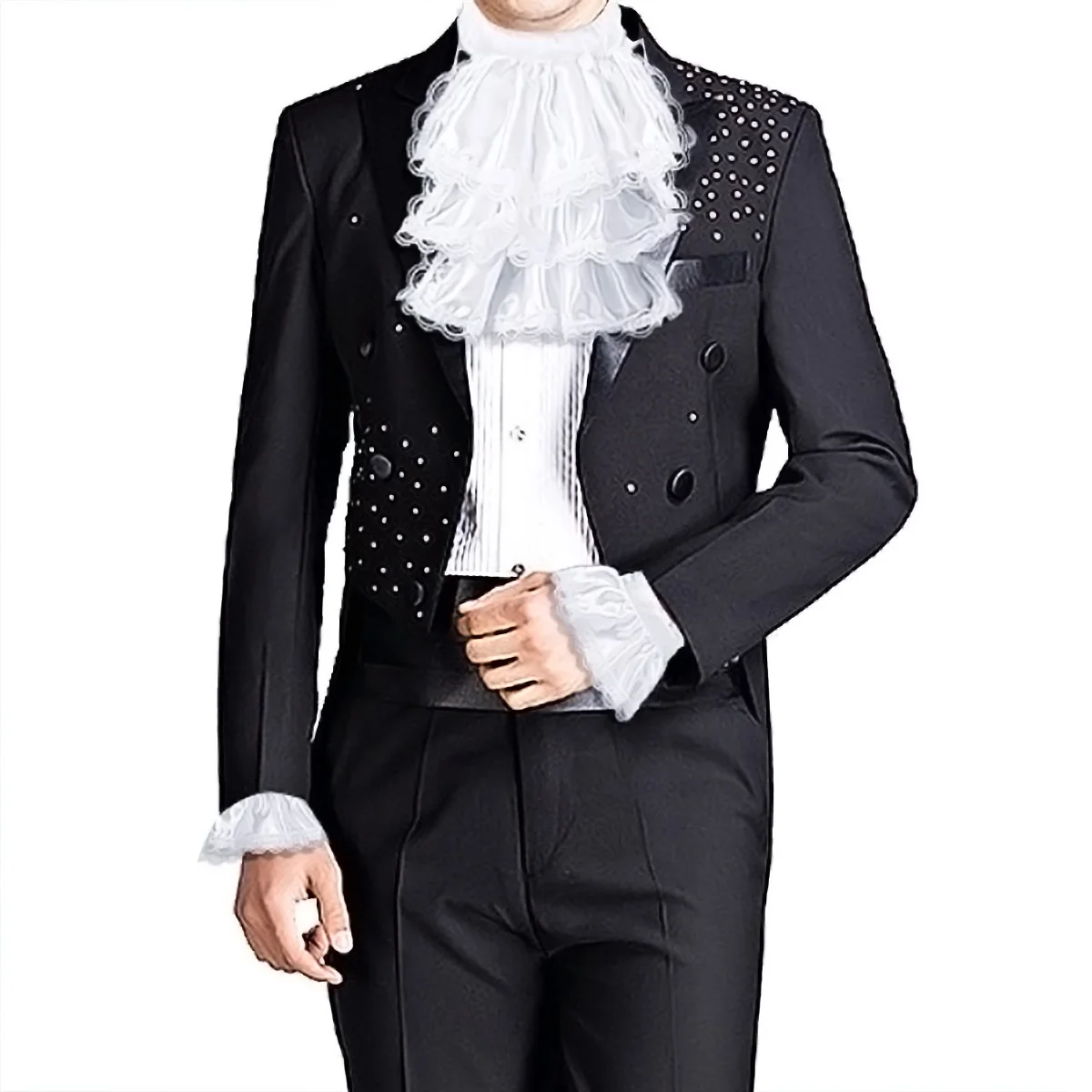 Dentelle victorienne pour hommes, Jabot et col détachable