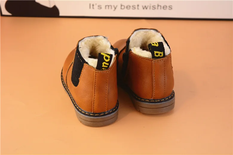 Г. Детские зимние ботинки детские зимние ботинки для мальчиков и девочек теплая детская хлопковая обувь из плюша и бархата в стиле ретро Меховая детская обувь на низком каблуке