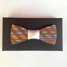 Галстук мужской Новое поступление мужчин древесины галстук-бабочка Matts треугольник плед форма джентльмен галстук-бабочка