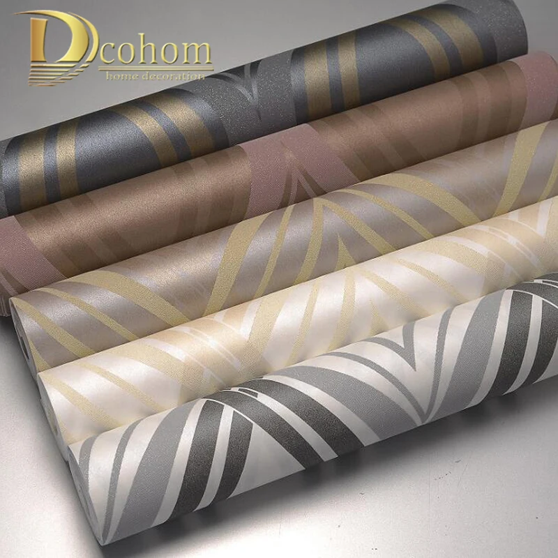 

Modern Simple Wall Paper Solid Color Stripes Textured Plain Wallpaper Roll For Bedroom Living Room Home Decor White Beige Black