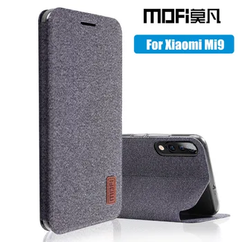 Перейти на Алиэкспресс и купить Чехол для Xiaomi mi 9, чехол для xiaomi 9 SE, откидной Чехол, тканевый силиконовый чехол, fundas MOFi, оригинальный прозрачный чехол mi9 Edition