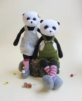 

crochet toys amigurumi doll panda model number XH0412063