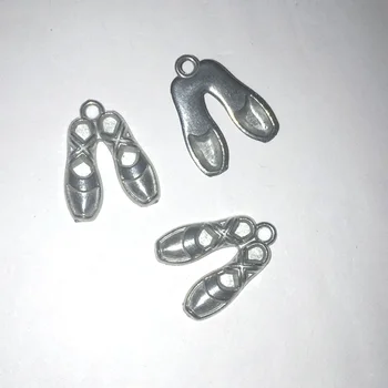 

100PCS A Lot Customized Antique Rose gold color Shoes Charm Pendant