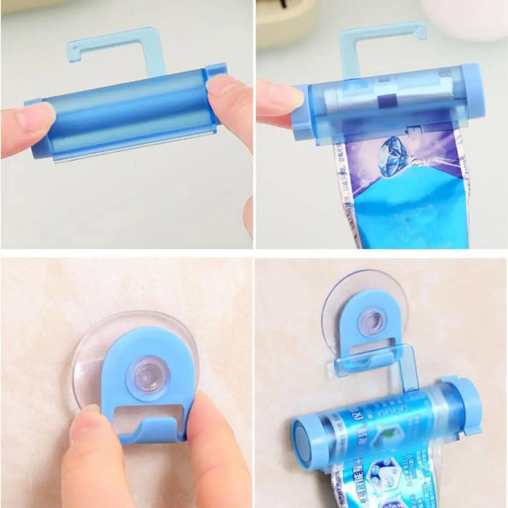 Rolling Tube Toothpaste Squeezer Holder Convenient Toothpaste Dispenser Tube Partner Sucker Hanging Holder Bathroom Accessories Rolling Tube Toothpaste Squeezer Holder Convenient Toothpaste Dispenser Tube Partner Sucker Hanging Holder Bathroom Accessories