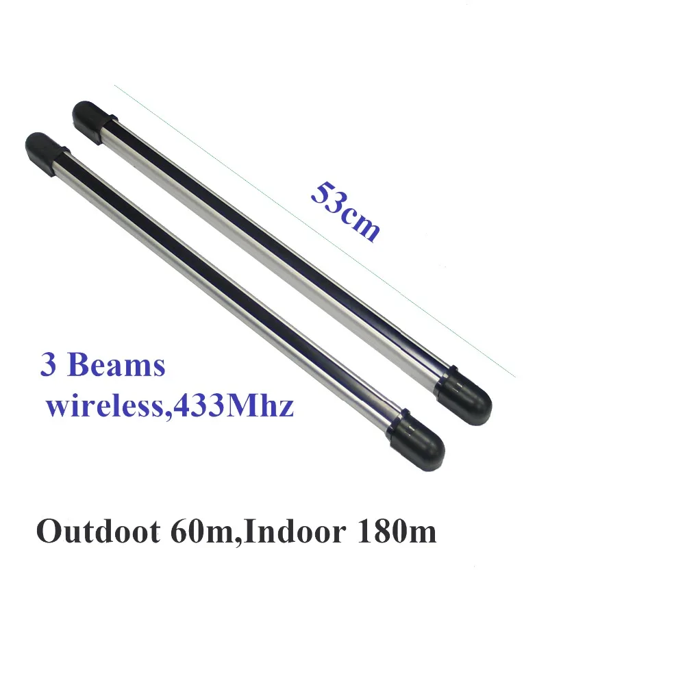 

wireless 433mhz DC 3 BEAMS IR Beam Infrared Barrier Detector Home Yard Window Gate Alarm System SENSOR infrared alarm