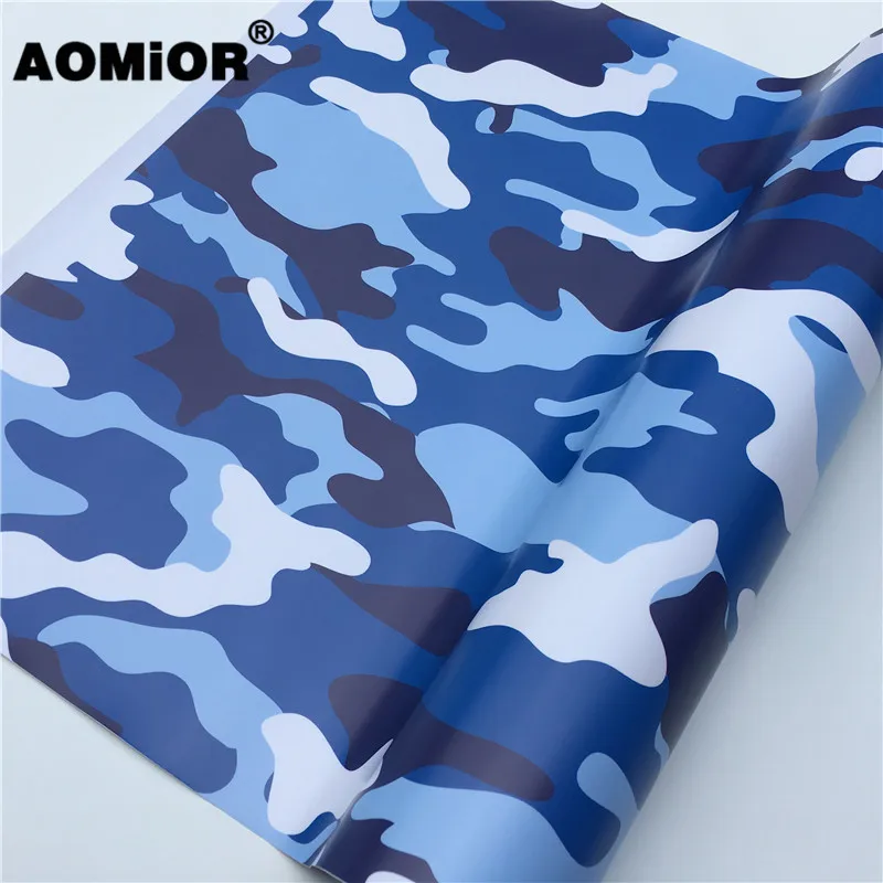 Blue Camo Vinyl Wrap Film (18)