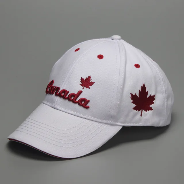 Maple Leaf Canada Canadian Patriot Baseball Cap Hat 3D embroidered