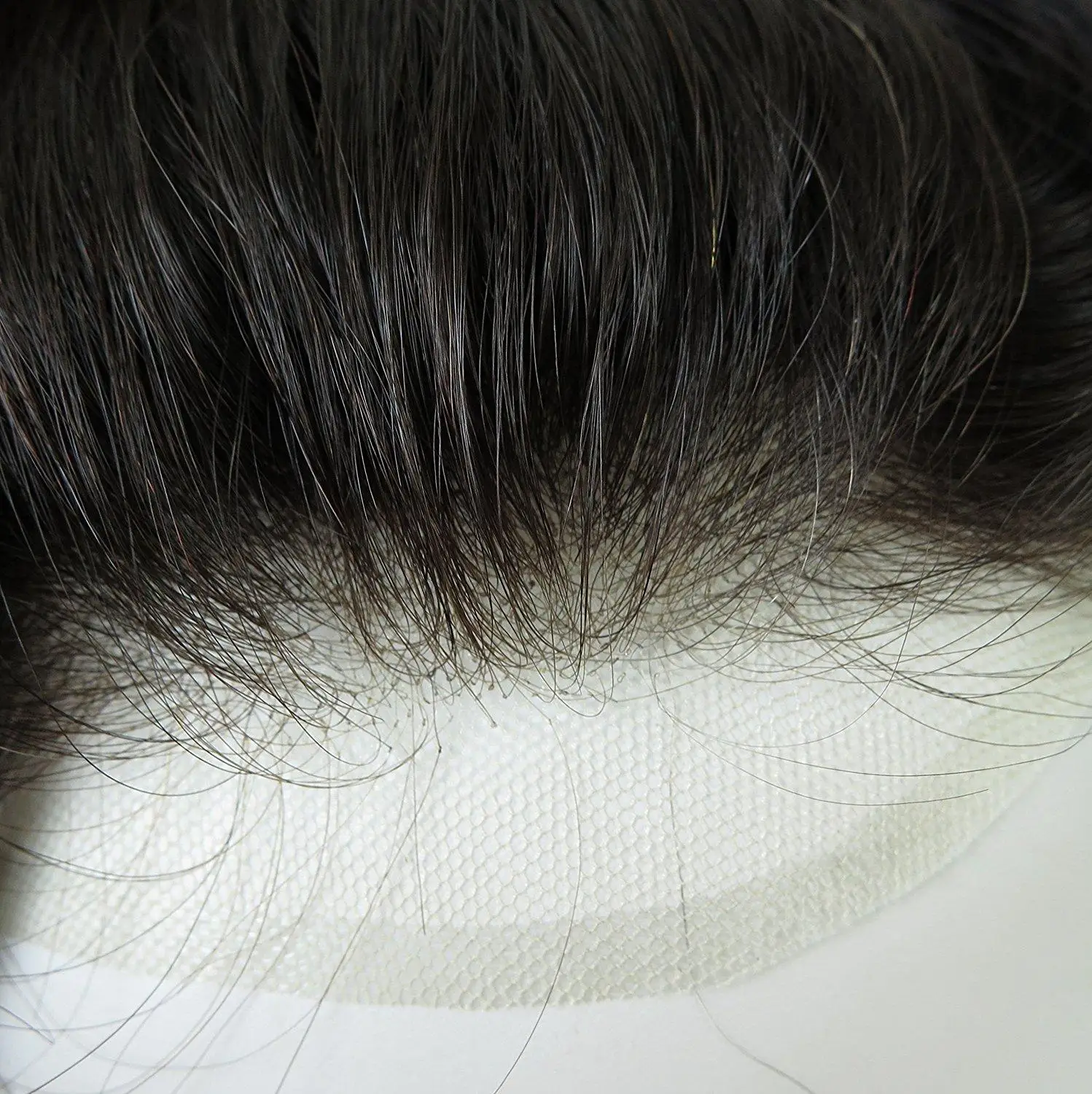 Натуральные мужские Toupee замена волос французские кружева отбеленные узлы система волос шиньоны