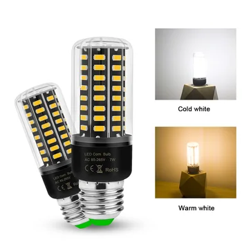 

High Lumens 5736 SMD Led Corn Bulb Light E27 E14 85V-265V 3.5W 5W 7W 8W 12W 15W Led Lamp No Flicker Long Life For Lighting