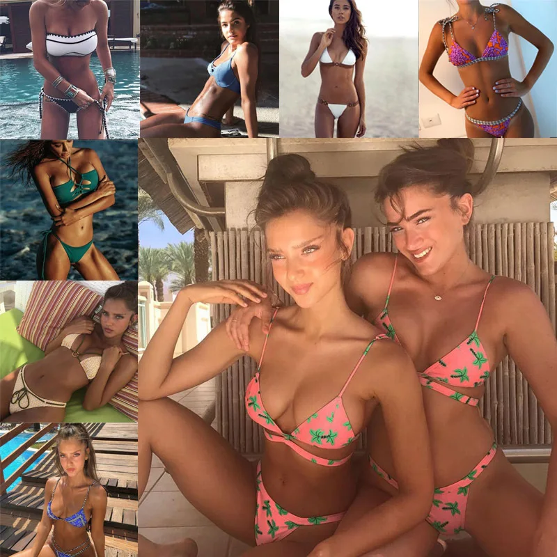 Купальник 2018 бикини купальный костюм De Bain Femme купальник женский в заклепках