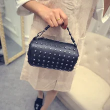 Новинка, летняя мини-сумка s Boston, маленькая сумка с заклепками, переносная косая сумка, женская сумка в Корейском стиле, наволочка