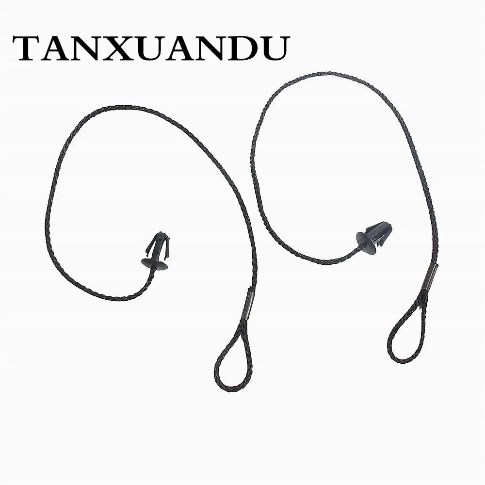 

2Pcs Rear Trunk Tray Tie Down Strap Pull rope For FORD Fiesta 11-17 Hatchback