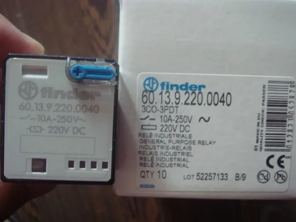 2 шт./лот) 60.13.9.024.0040 24VDC 60.13.9.220.0040 220VDC 60.13.8.230.0040 230VAC 11pins 10A промежуточное реле