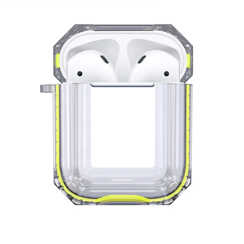 Для Apple AirPods2 чехол-сумка прозрачный мягкий силиконовый противоударный защитный чехол для AirPods 2 Earpods чехол аксессуары
